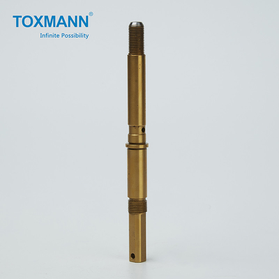 ทองแดงหันกลึง CNC ชิ้นส่วนเครื่องจักรเพลาความคลาดเคลื่อน 0.01mm
