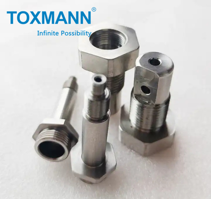 ความอดทนที่เข้มงวด SS304 SS316L CNC เครื่องแปรรูปเหล็กไร้ขัด CNC Milling Turning Auto Machinery Parts