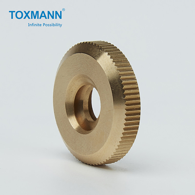 ความคลาดเคลื่อน 0.01mm Precision Turned Parts ทองแดง ทองแดง Nut Screw