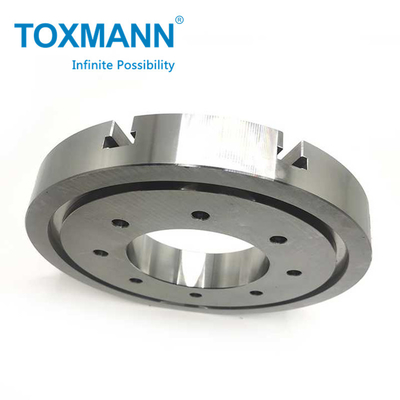 CNC Lathe Processing Parts Alloy Steel Flange Plate เครื่องควบคุมเลขที่ยั่งยืน เครื่องสํารองศูนย์แปรรูป CNC