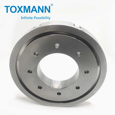 CNC Lathe Processing Parts Alloy Steel Flange Plate เครื่องควบคุมเลขที่ยั่งยืน เครื่องสํารองศูนย์แปรรูป CNC