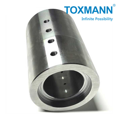 OEM CNC เครื่องแปรรูปชิ้นส่วนหมุนแกน P20 ความละเอียดสูง Casting Hardware Tube Connector Rail Fitting