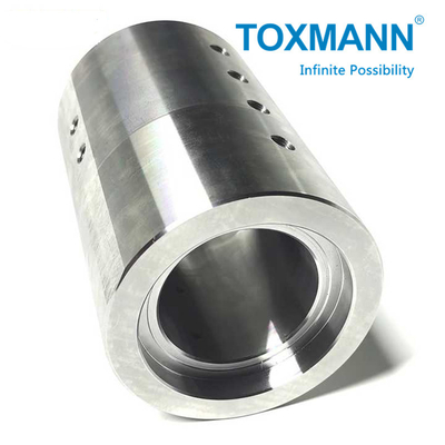 OEM CNC เครื่องแปรรูปชิ้นส่วนหมุนแกน P20 ความละเอียดสูง Casting Hardware Tube Connector Rail Fitting