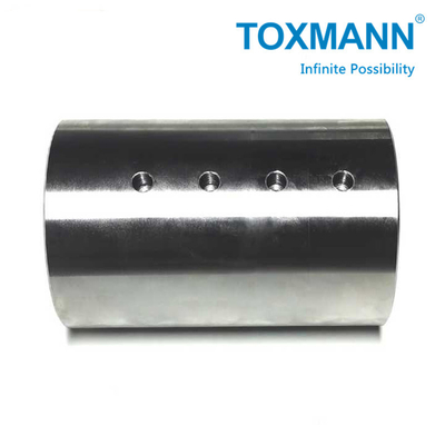 OEM CNC เครื่องแปรรูปชิ้นส่วนหมุนแกน P20 ความละเอียดสูง Casting Hardware Tube Connector Rail Fitting