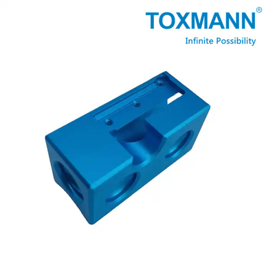 CNC ที่กําหนดเอง การแปรรูปแม่นยําสีฟ้า anodized อลูมิเนียมเหล็กไร้ขัดส่วน cnc อะไหล่โลหะ