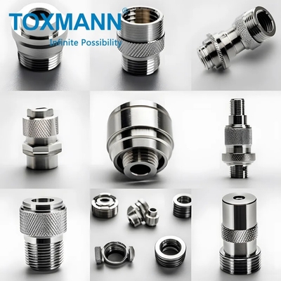 OEM CNC การแปรรูป บริการการปรับแต่ง อัลลูมิเนียมเหล็กไร้ขัด อะไหล่ Threaded CNC การแปรรูป