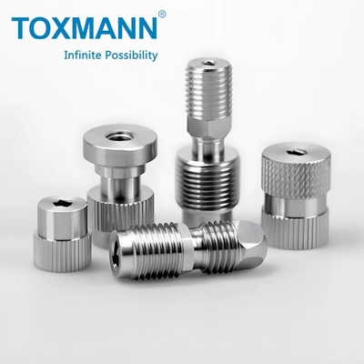 OEM CNC การแปรรูป บริการการปรับแต่ง อัลลูมิเนียมเหล็กไร้ขัด อะไหล่ Threaded CNC การแปรรูป