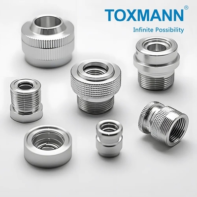 OEM CNC การแปรรูป บริการการปรับแต่ง อัลลูมิเนียมเหล็กไร้ขัด อะไหล่ Threaded CNC การแปรรูป