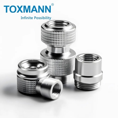 OEM CNC การแปรรูป บริการการปรับแต่ง อัลลูมิเนียมเหล็กไร้ขัด อะไหล่ Threaded CNC การแปรรูป