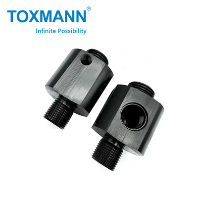 รวดเร็วต้นแบบอะลูมิเนียมชิ้นส่วนแปรรูป AL6061 AL7075 ดํา Anodizing